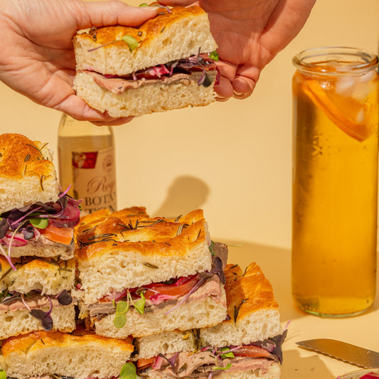 CATERING MENU: Focaccia Rosemary & Rock Salt (Whole Slab - UNcut, UNfilled)